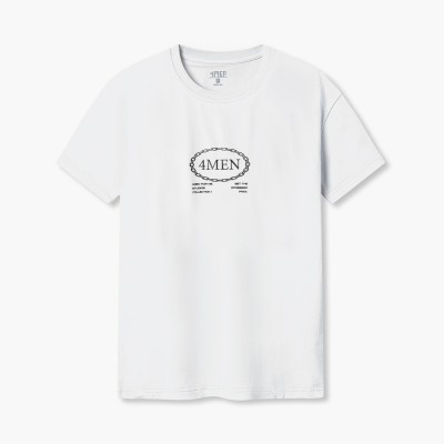 ÁO THUN REGULAR IN AT085 MÀU TRẮNG