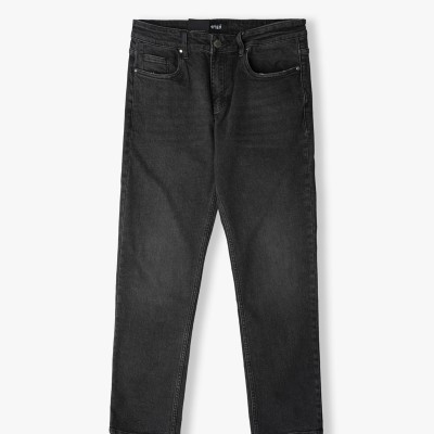 QUẦN JEANS REGULAR FADED QJ045 MÀU ĐEN