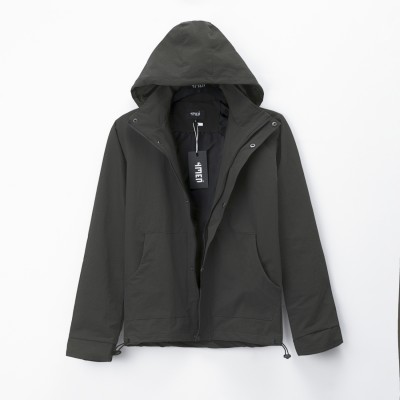  ÁO KHOÁC DÙ HAI LỚP CÓ NÓN AK001 MÀU XÁM