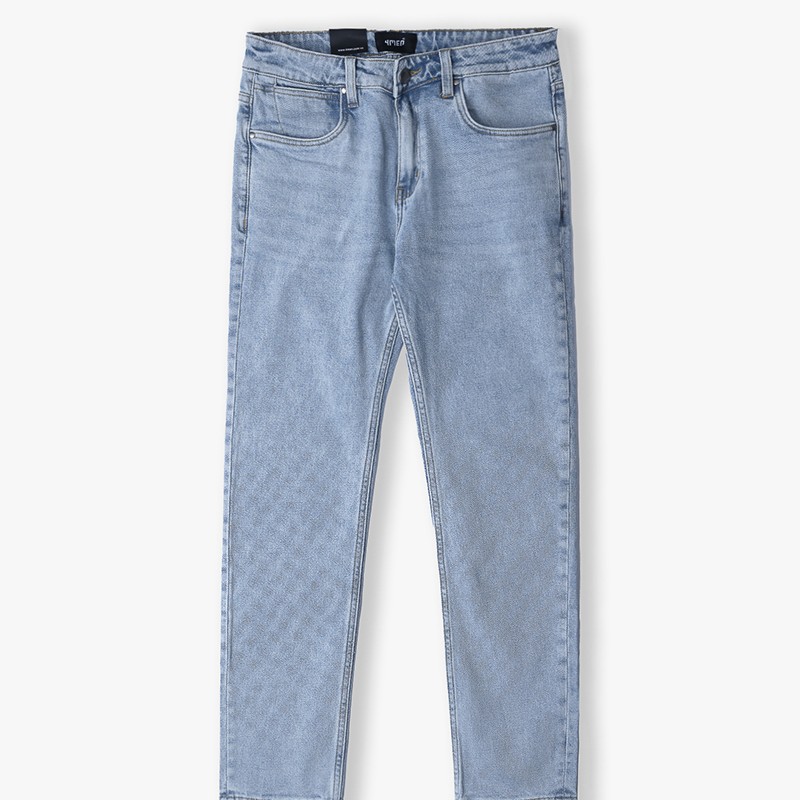 QUẦN JEANS SLIMFIT FADED RIPPED-EFFECT QJ044 MÀU XANH